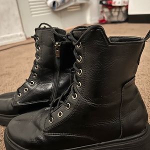Black Leather Boots